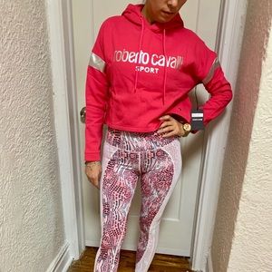 Absolutely stunning cropped Roberto Cavalli hoodie